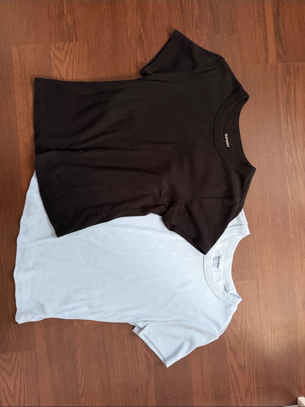 Old Navy Black & Light Blue Short Sleeve Tees - Pack of 2